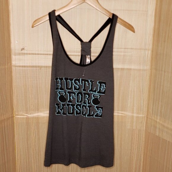 Guru Active Grey Women’s Athletic Muscle Tank Top Large - Picture 1 of 7